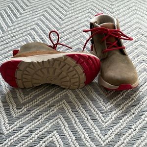 UGG Kids Boots with Red and Brown Accents